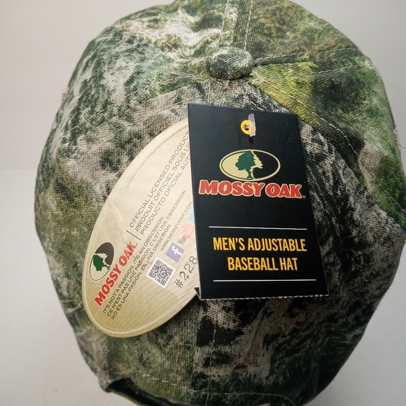 Mossy Oak Mens Adjustable Snapback Hat Camouflage - Picture 6 of 9
